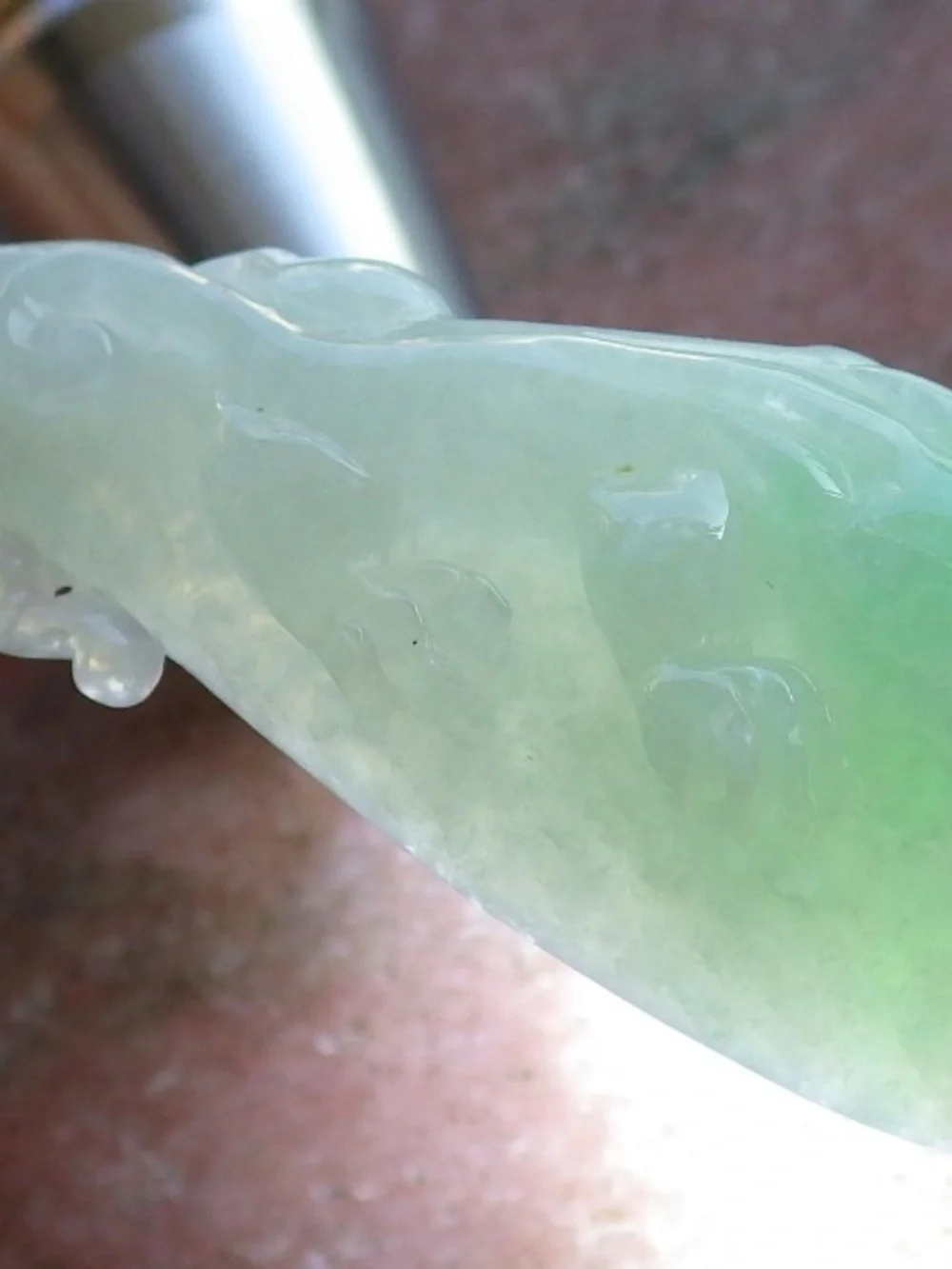 Certified Natural Myanmar Burma A Jade jadeite Dragon Pi Xiu Guitar Pendant